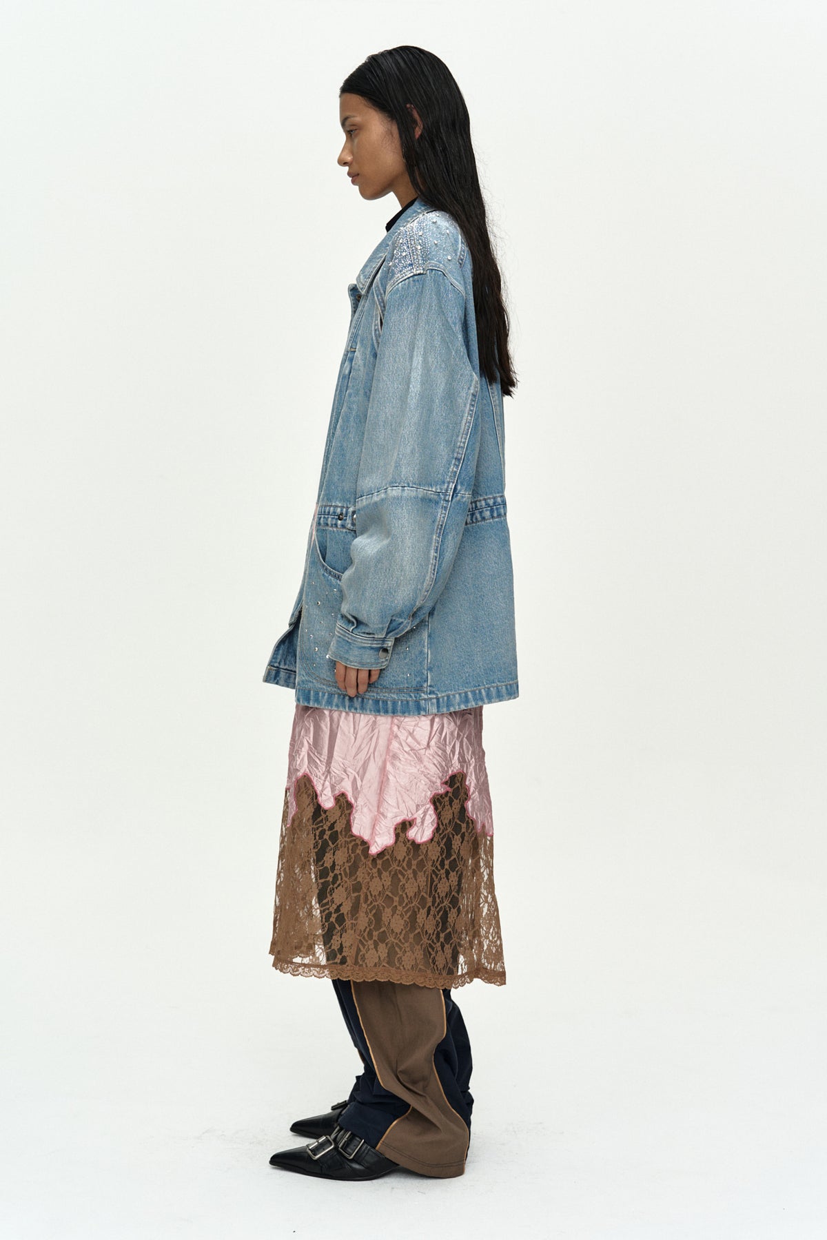 Andersson Bell Jeweled Denim Work Jacket