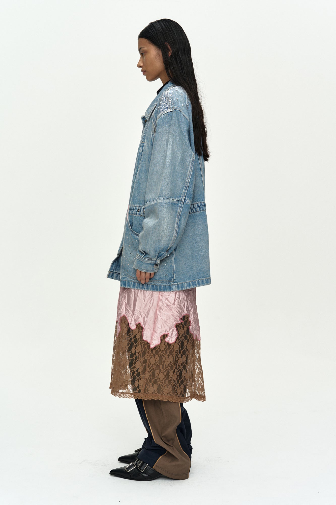 Andersson Bell Jeweled Denim Work Jacket