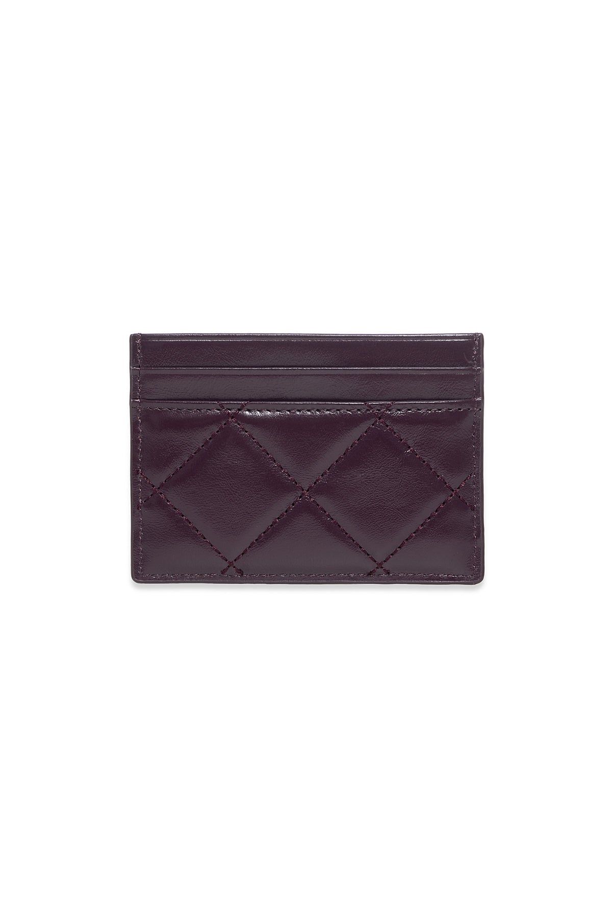 Matinkim Puff Quilt Card Wallet IN Wine