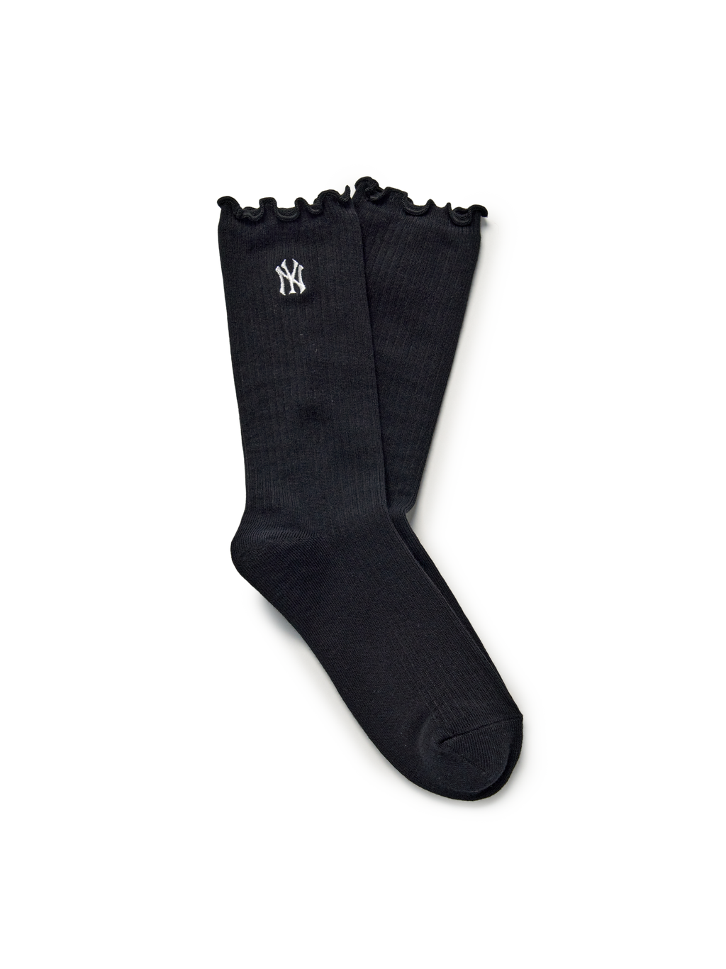 [mlb korea] Feminine Ruffle High Socks