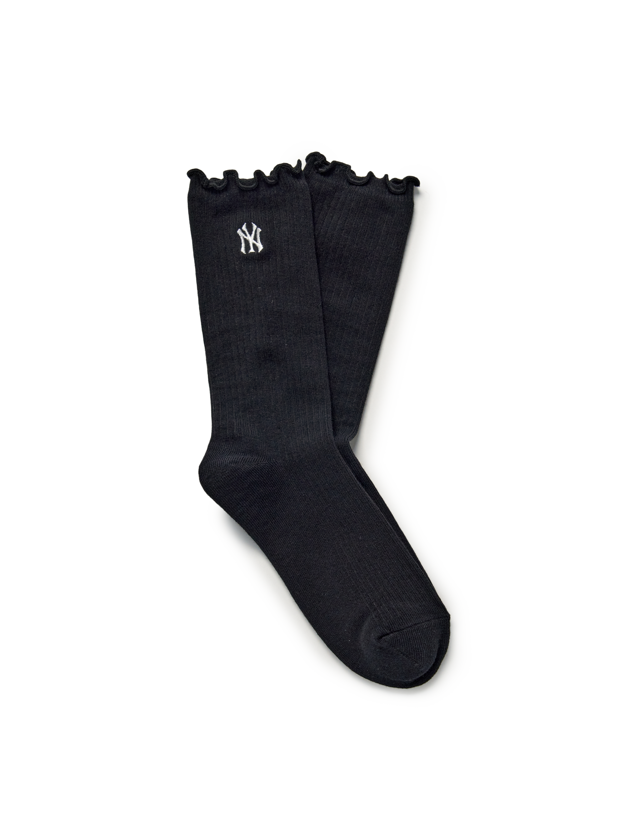 [mlb korea] Feminine Ruffle High Socks