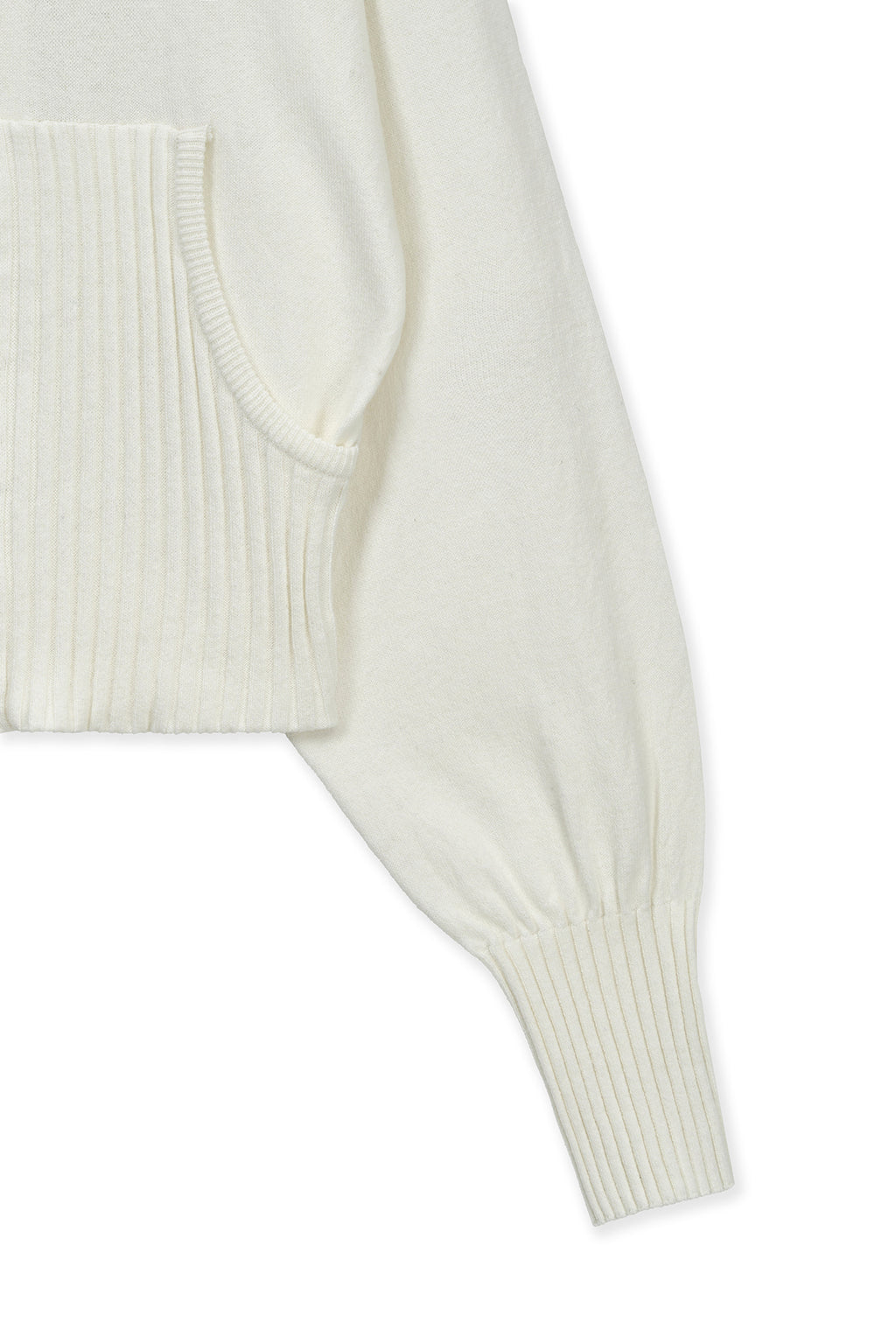 Matinkim High Neck Embroidered Logo Zip UP For Women IN Ivory