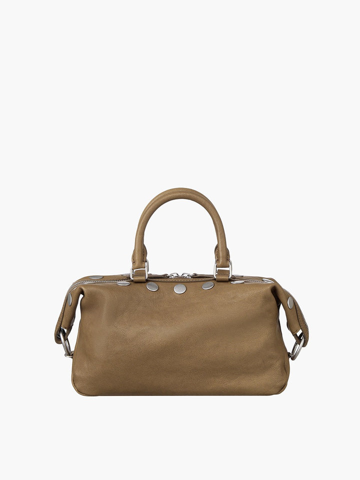 Margesherwood Dumpling Stud Mini vintage camel washed nappa
