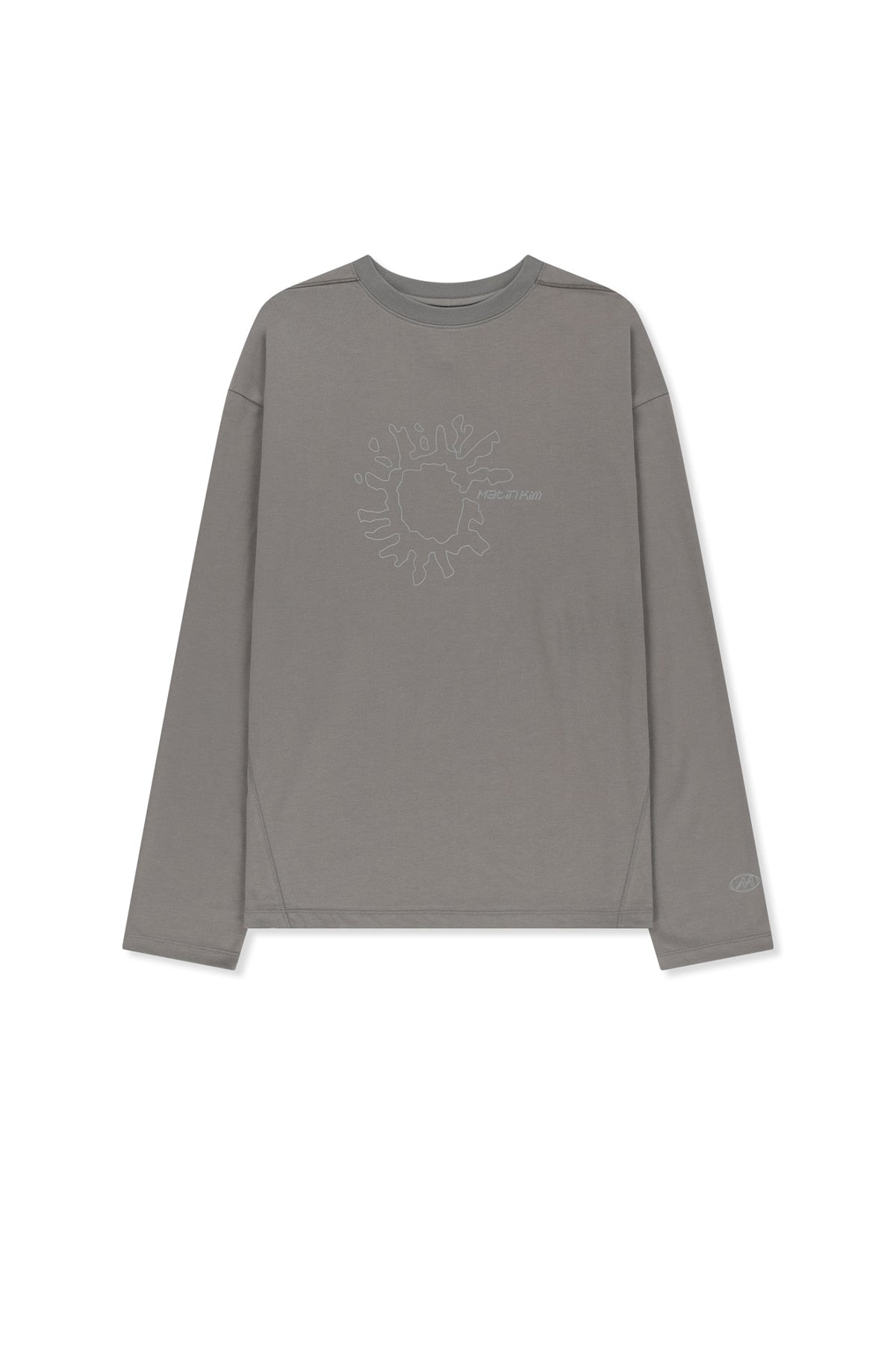 Matinkim Matin Pace Sunburst Graffiti Covered Top IN Charcoal