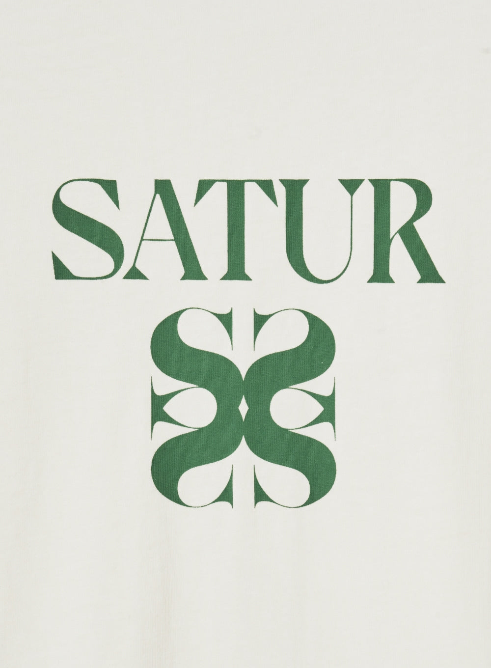 [satur] (W) Classic Logo T-Shirt - Cream Mint