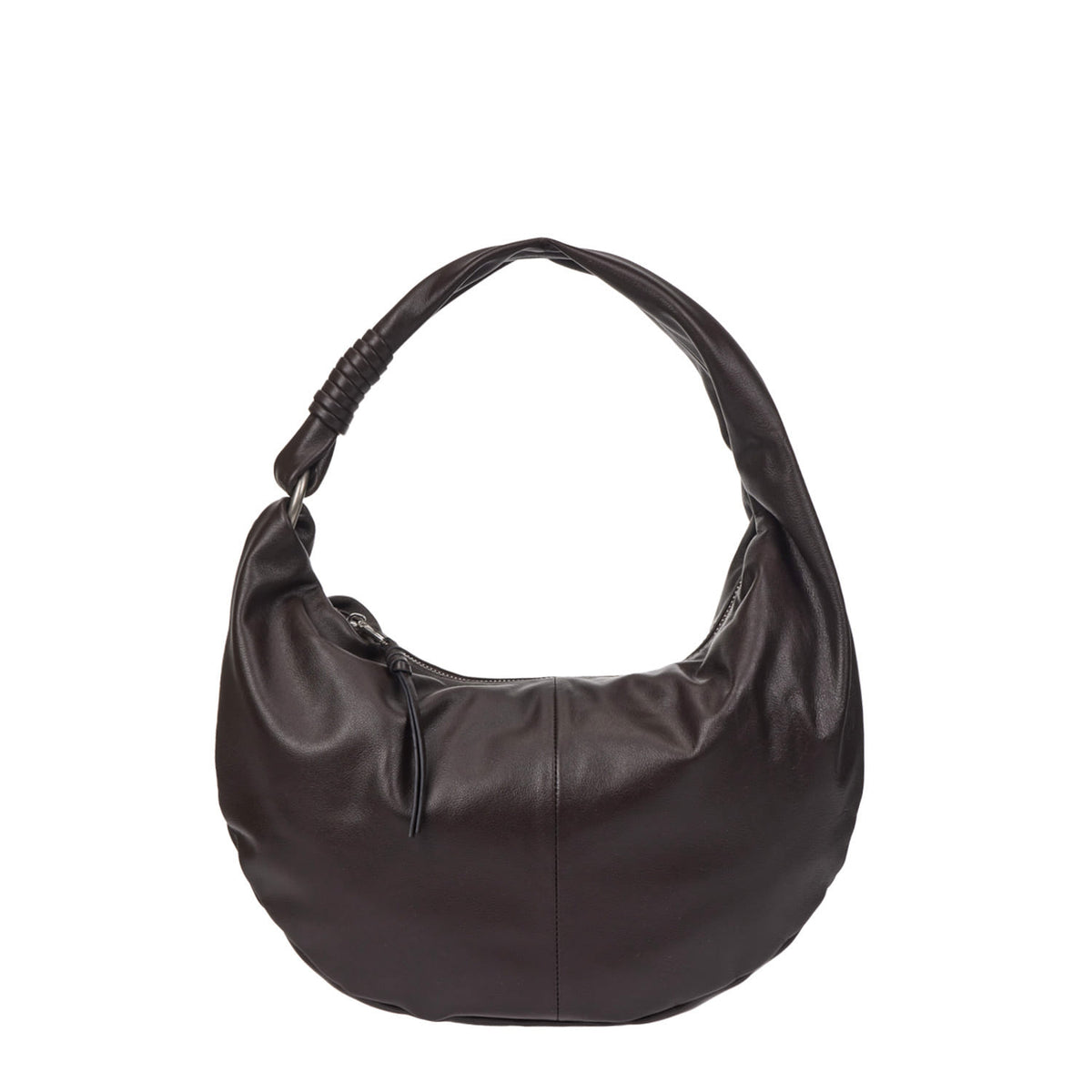 Vunque Halfmoon Knotted Hobo M Choco Brown