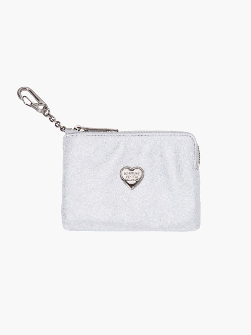 Margesherwood Heart Zipper Wallet Silver Logo silver starry-effect