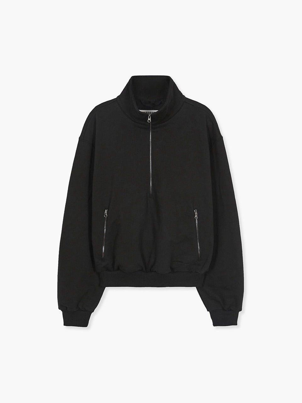 Marge Sherwood Half Zip-Up Sweatshirt black