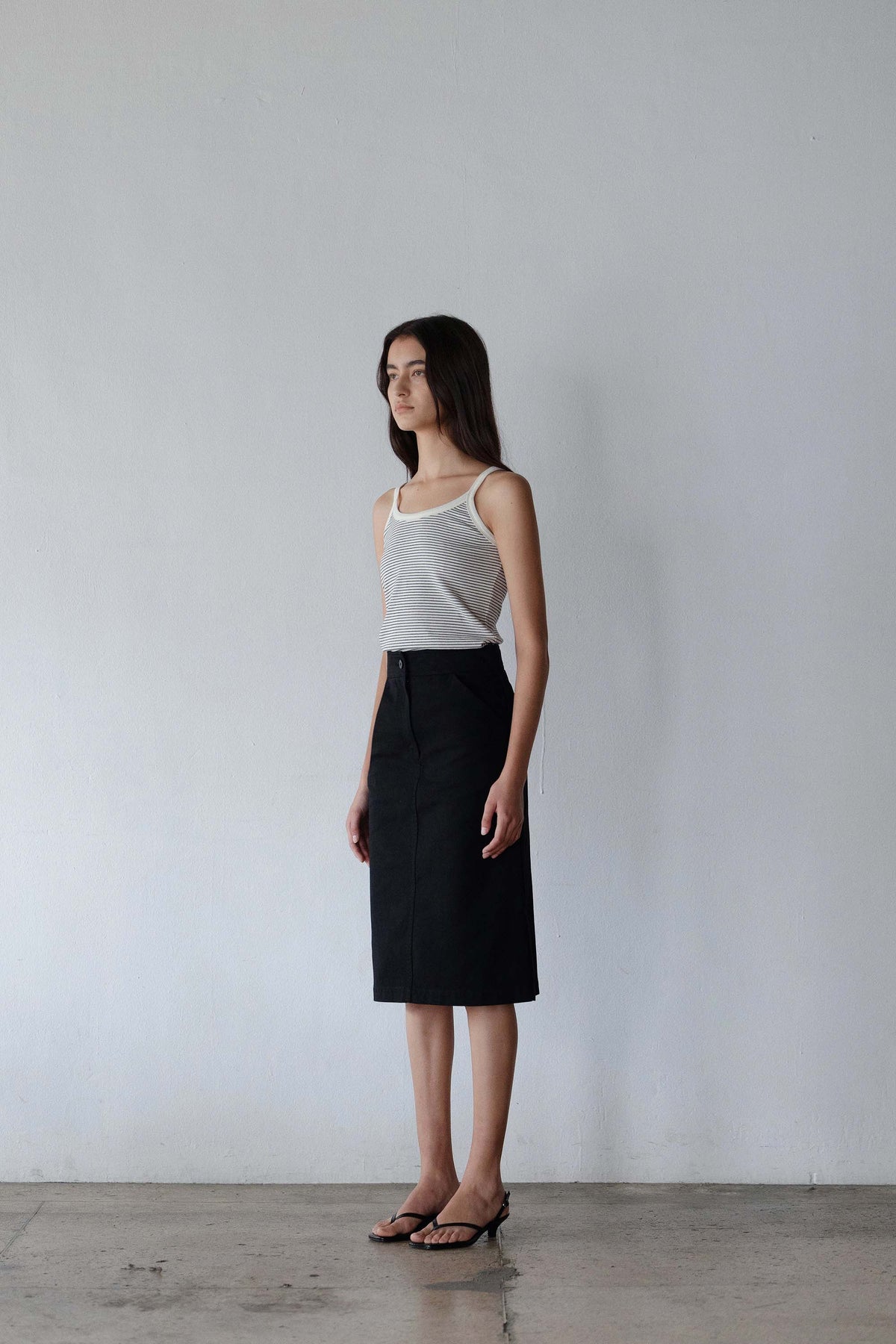 Nothing Written Stripe sleeveless top (Ivory)