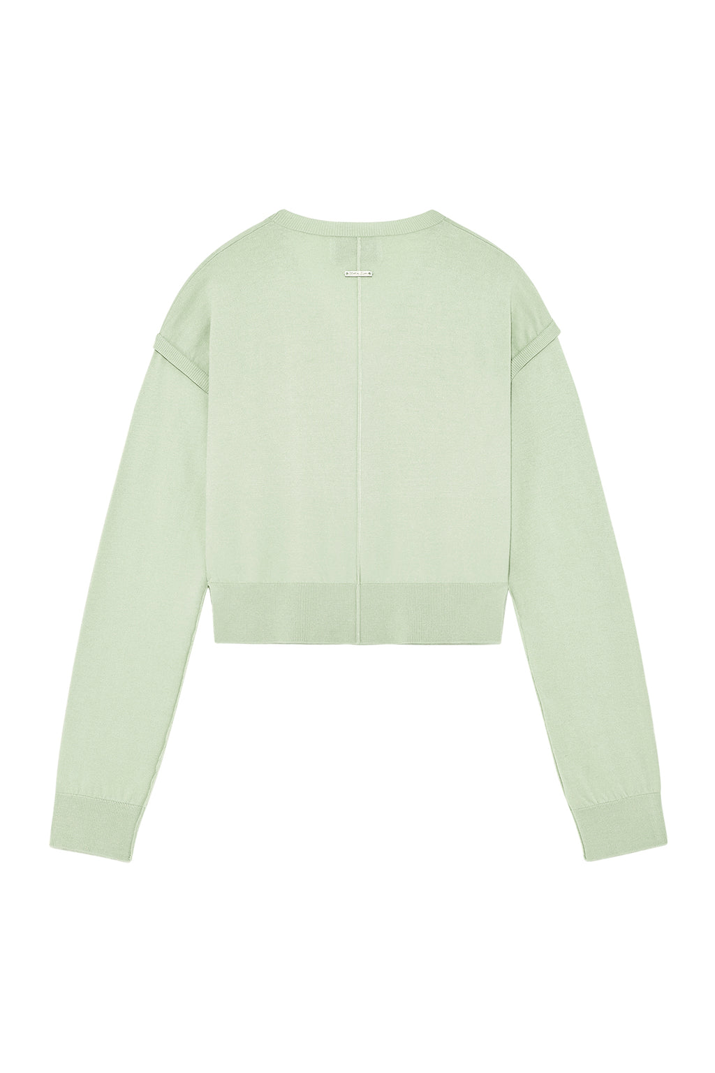 [matinkim] SLIT DETAIL BUTTON CARDIGAN IN MINT