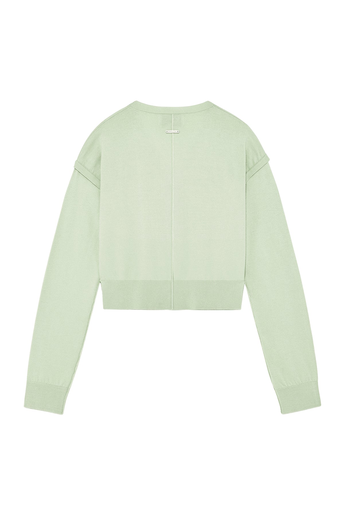 [matinkim] SLIT DETAIL BUTTON CARDIGAN IN MINT