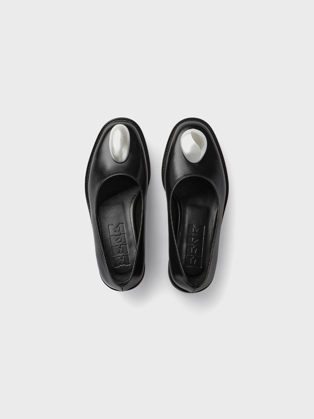 EENK Mother of Pearl Loafers - Black