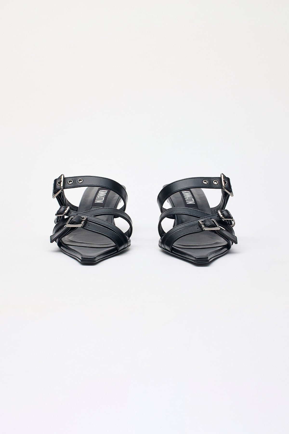 [matinkim] Buckle Strap Sandal Heels IN Black