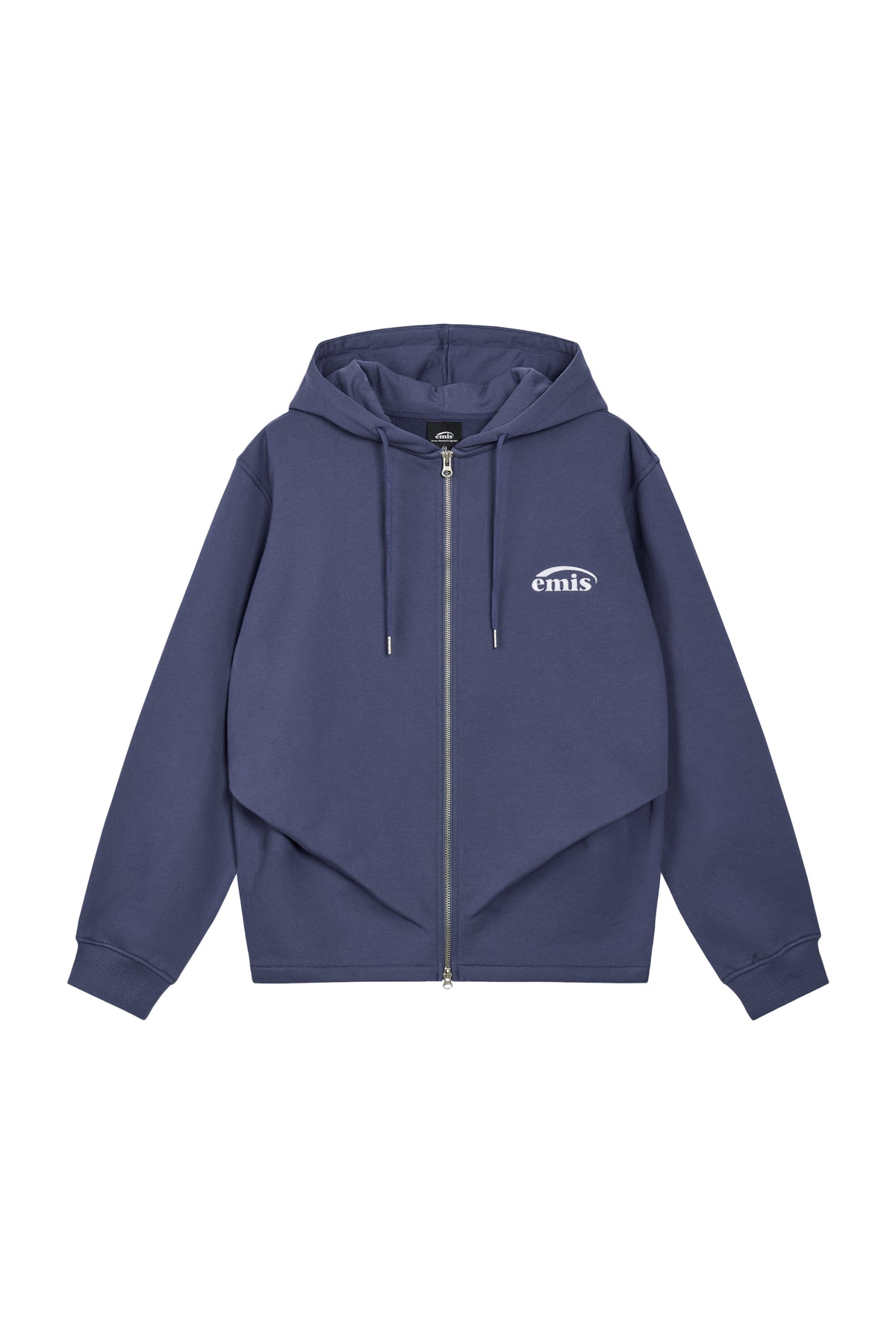 EMIS Tuck Detailed Hood Zip-Up-Blue