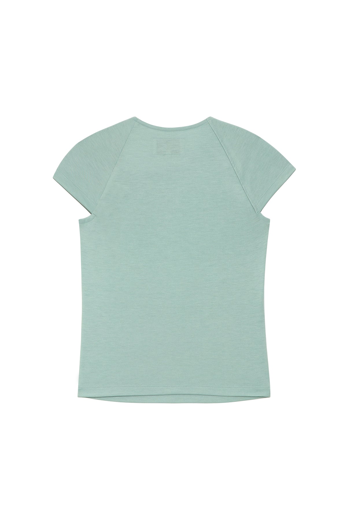 [matinkim] UNBALANCE TIED SHIRRING TOP IN MINT