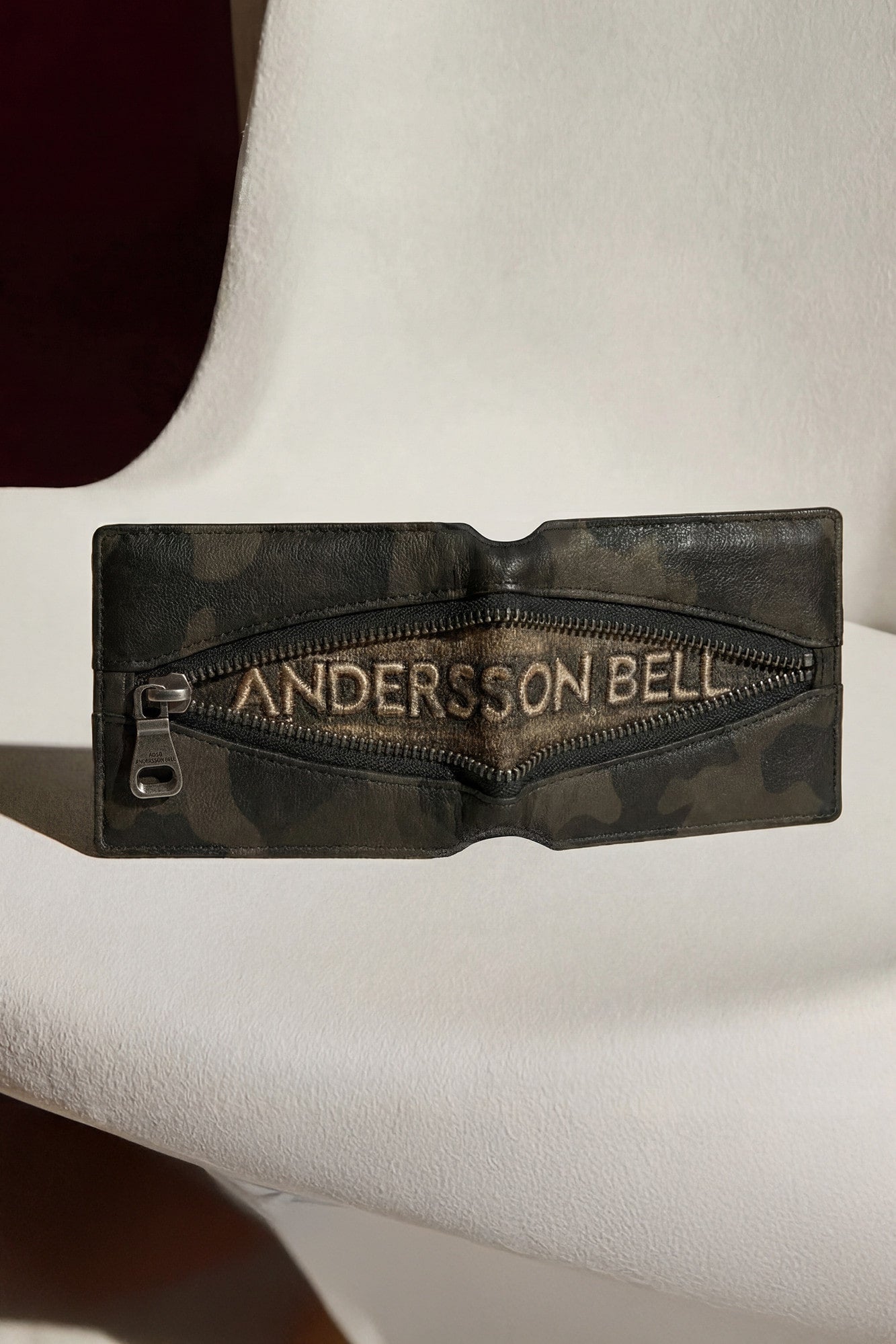 Andersson Bell Camouflage Leather Zip Wallet