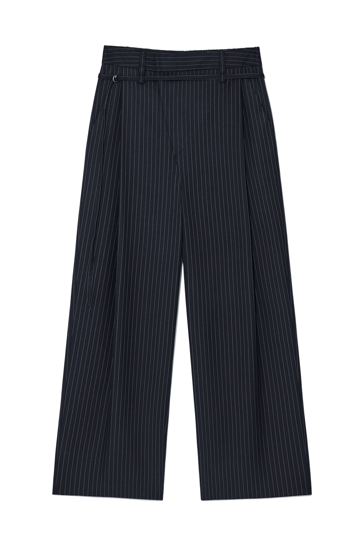 Matinkim Tuck Point Stripe Trouser IN Dark Navy