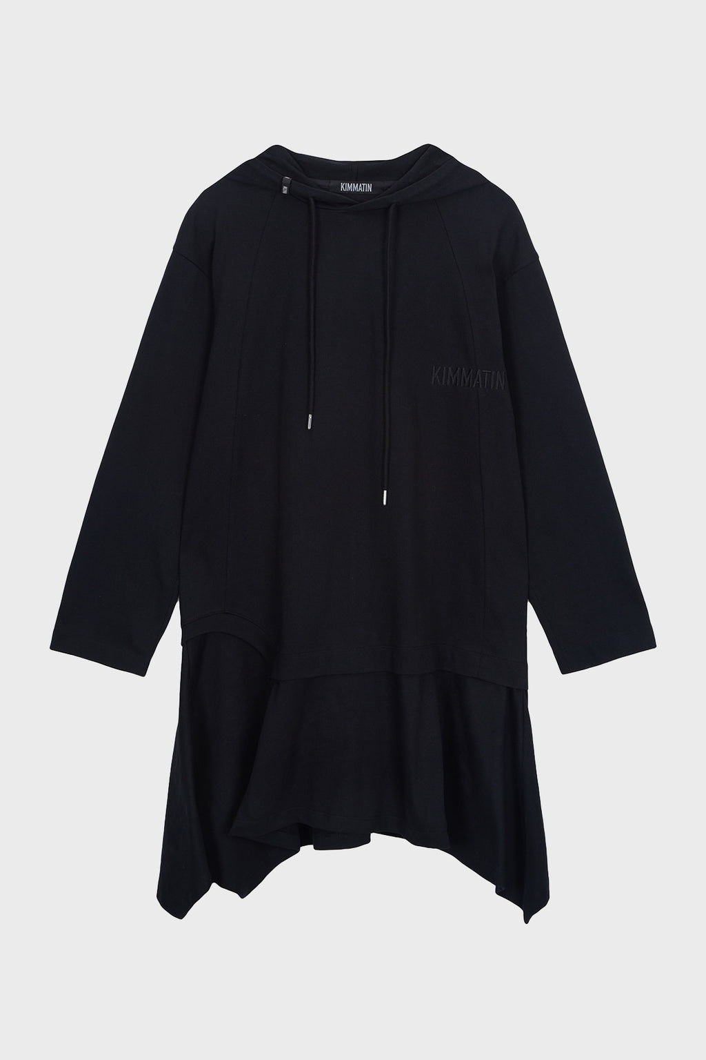 Matinkim Back Open Hoody Jersey Dress IN Black