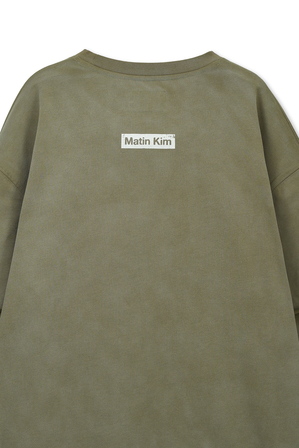 [matinkim] SPRAY EFFECT LAYERED TOP FOR MEN IN KHAKI