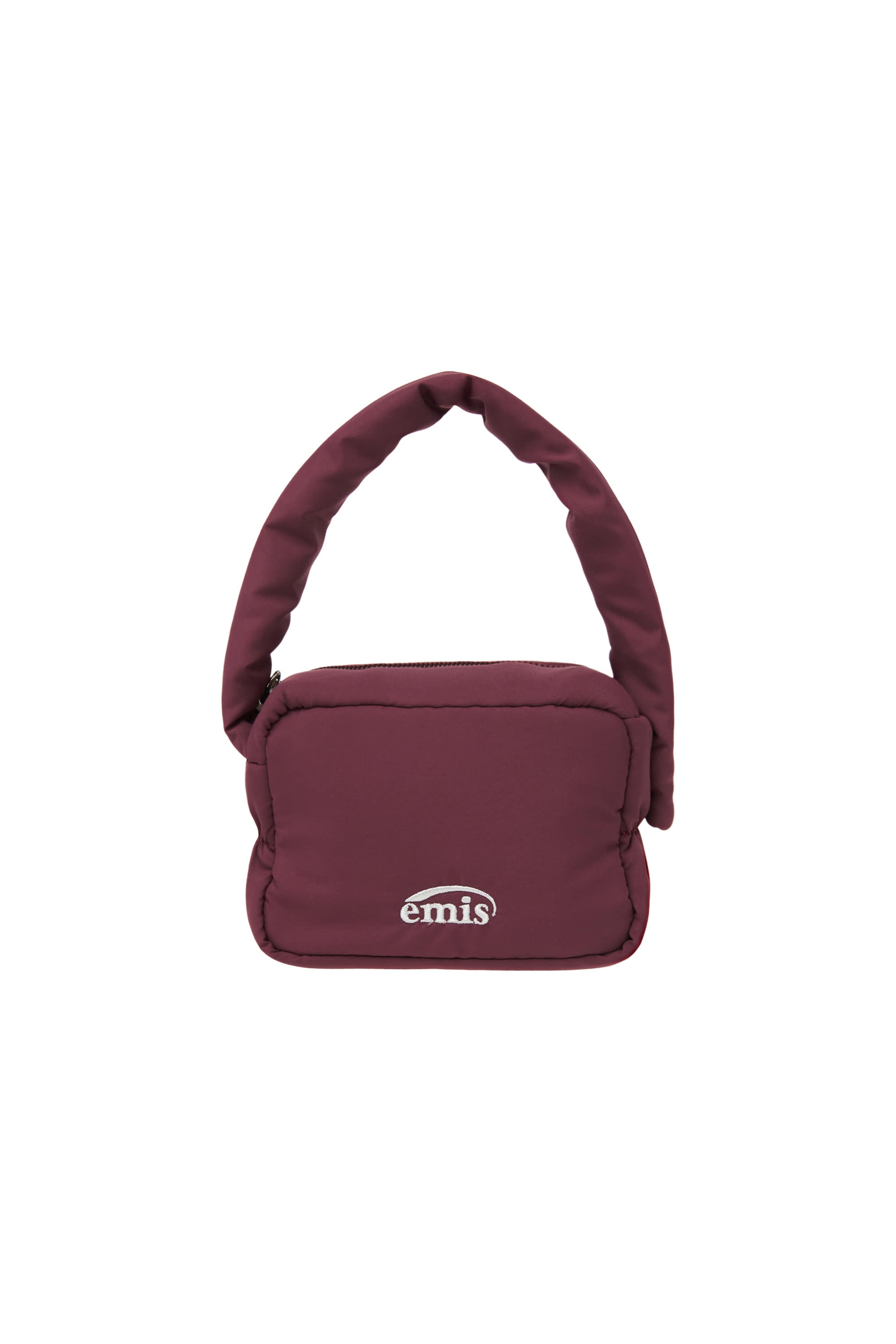 PUFFER MICRO BAG-BURGUNDY