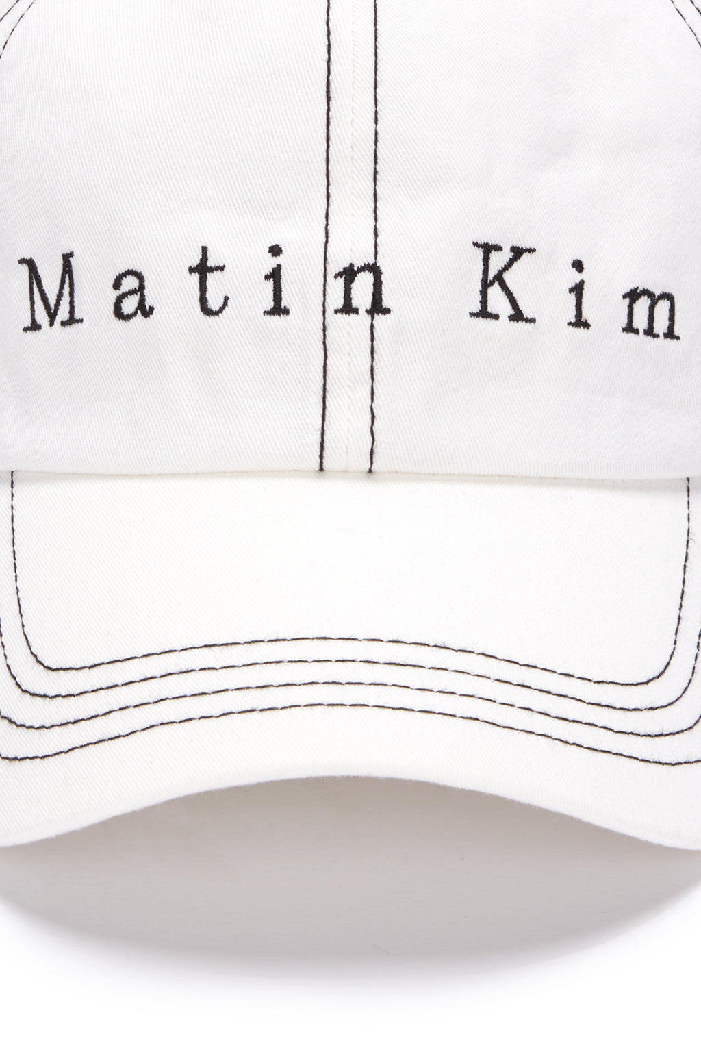 [matinkim] MATIN STITCH BALL CAP IN WHITE