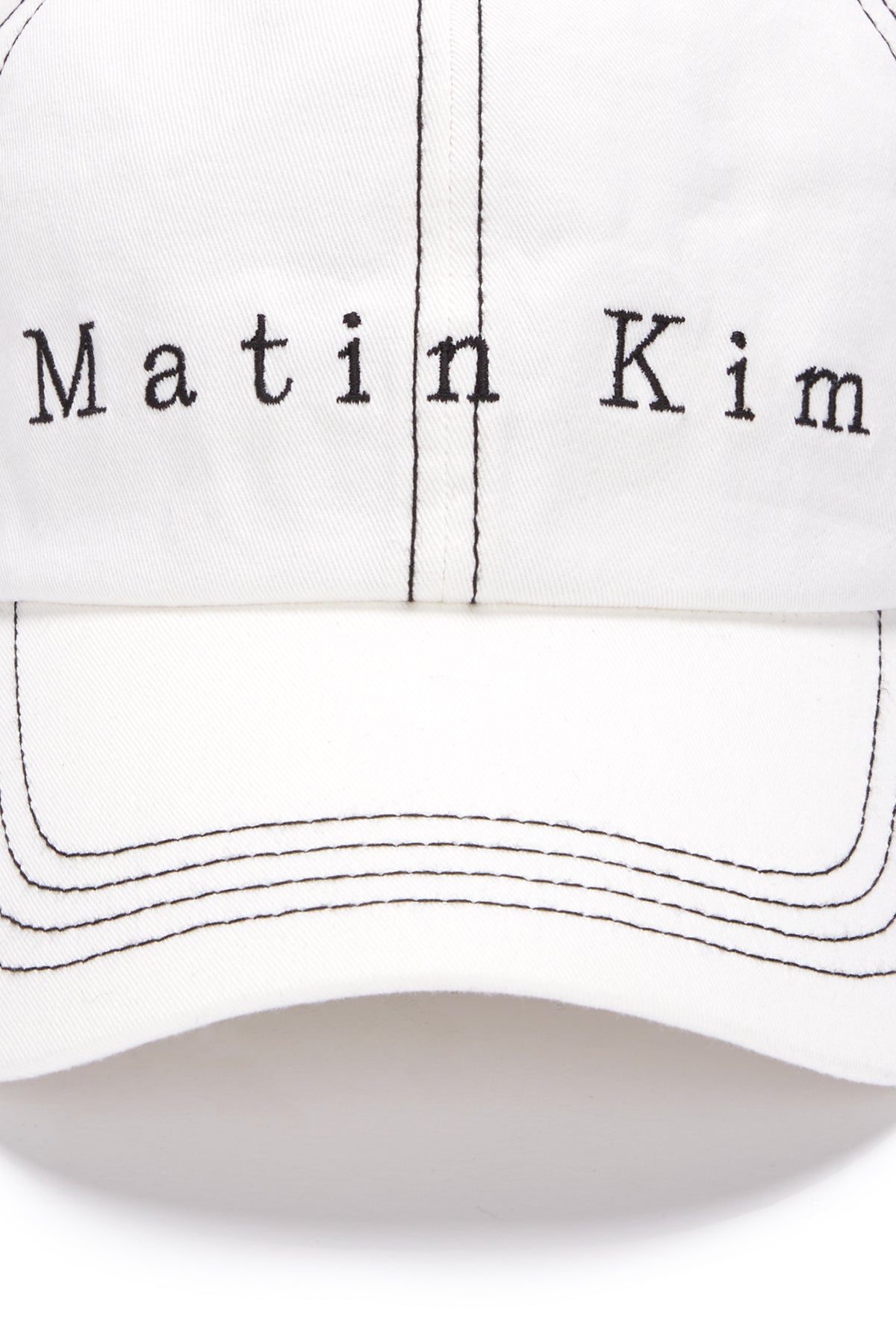 [matinkim] MATIN STITCH BALL CAP IN WHITE