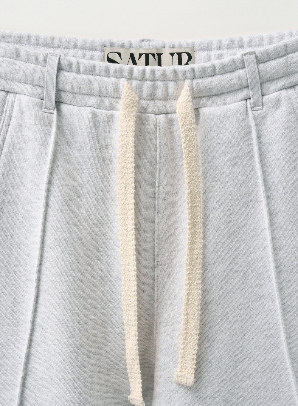 [satur] Teo Cotton Bermuda Pants - Melange White