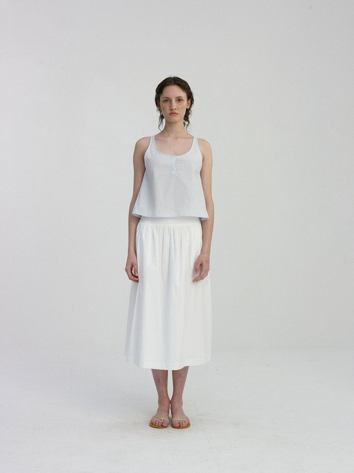 Nothing Written Neus scoop-neck stripe shirt (Stripe)