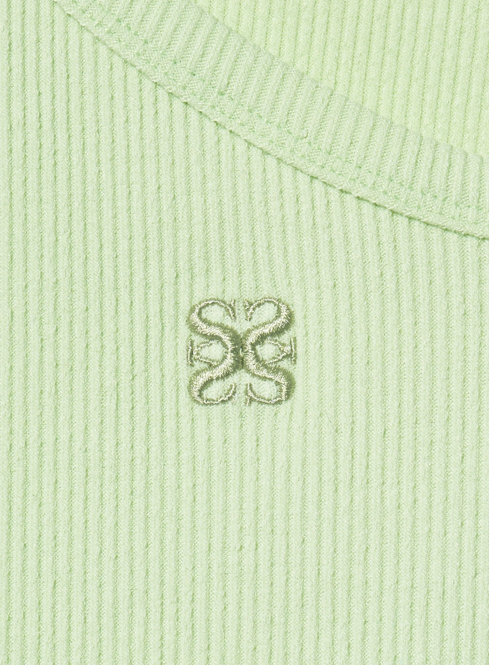 [satur] (W) Unbalance Neck Line Layered Sleeveless Top - Green Mint