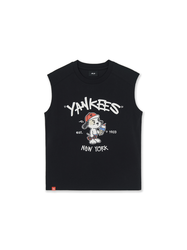 Mlb Street Bark & Bunny Summer Artwork Sleeveless T-shirt New York Yankees