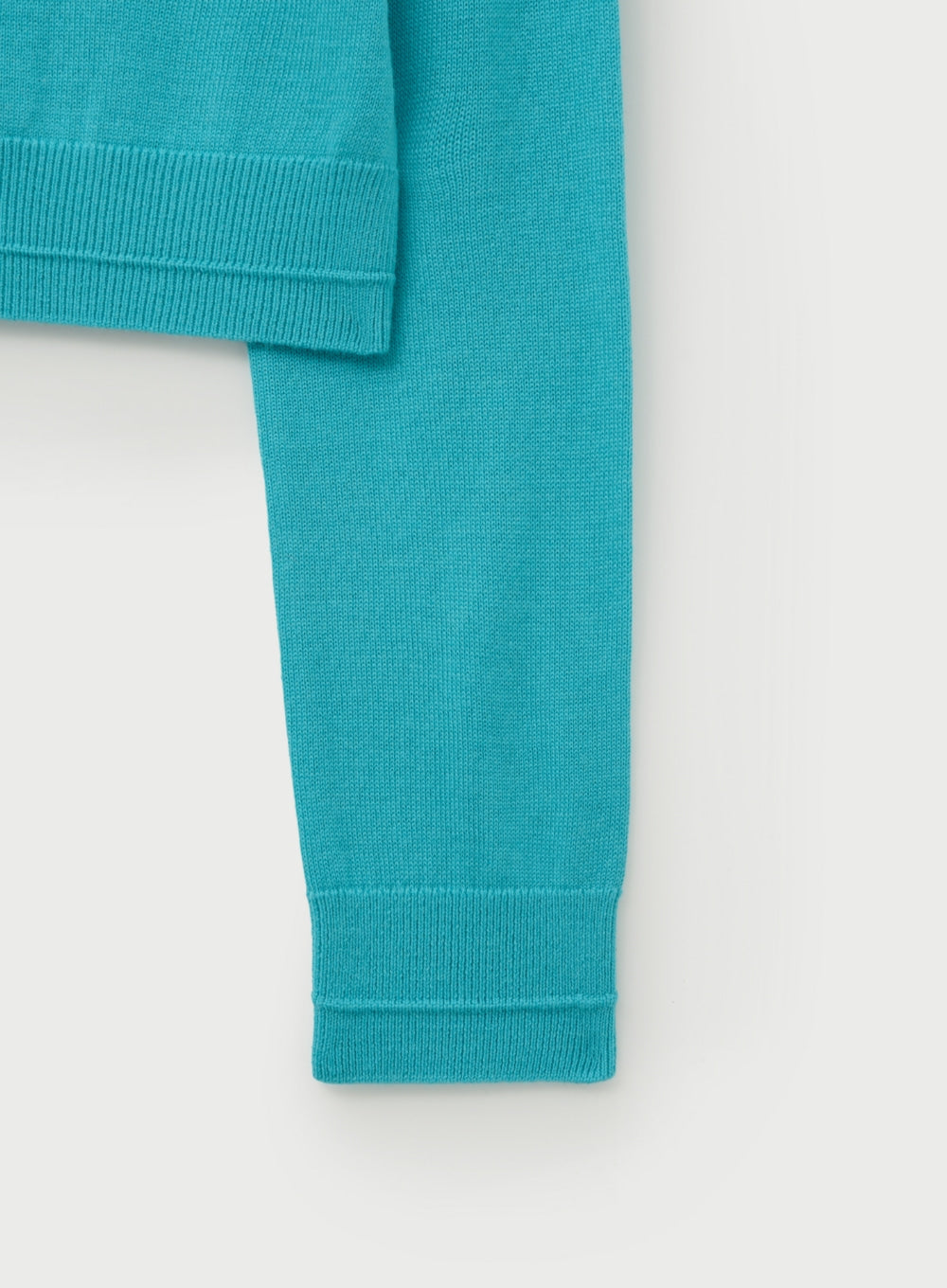 [satur] (W) Loren Basic Crew Neck Fine Cardigan - Blue