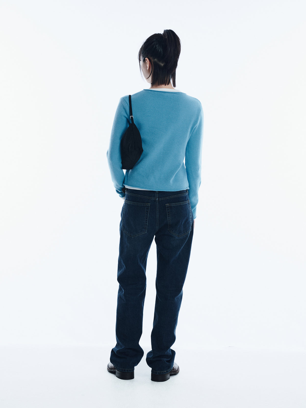 Low Classic Fleece Lined Mid-Rise Jeans Mid Blue
