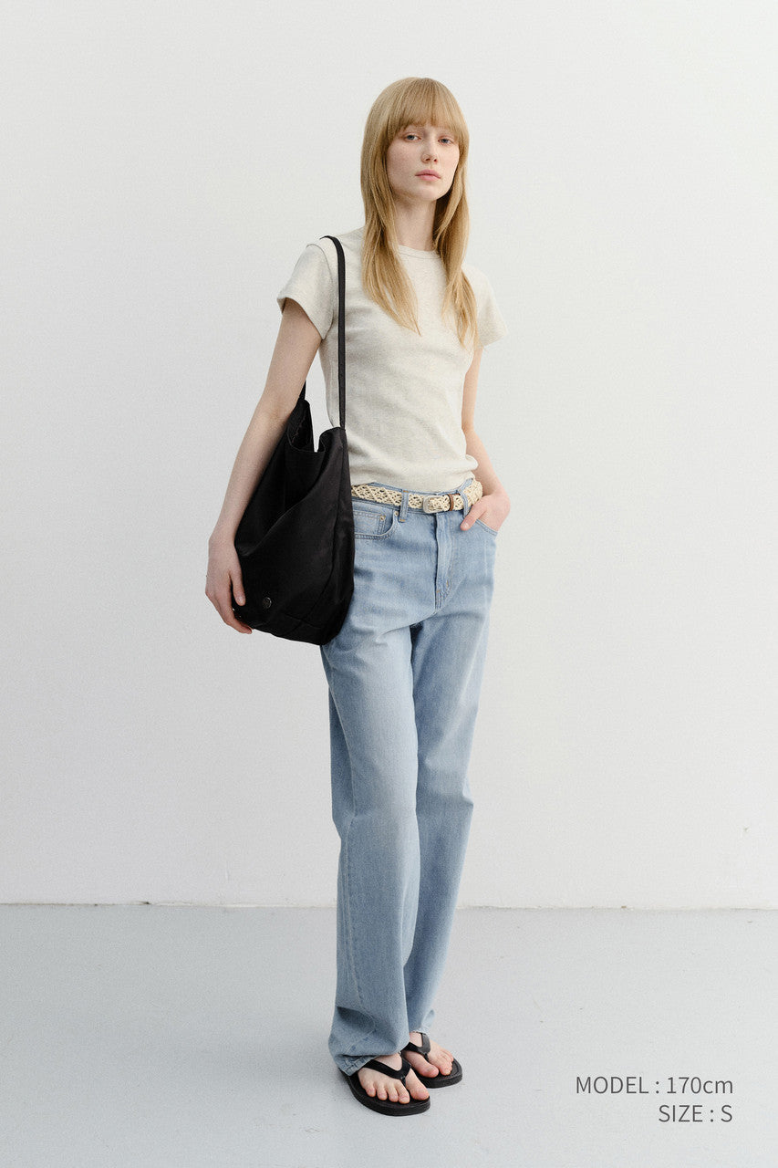 Dunst Essential T-Shirt Oatmeal Melange