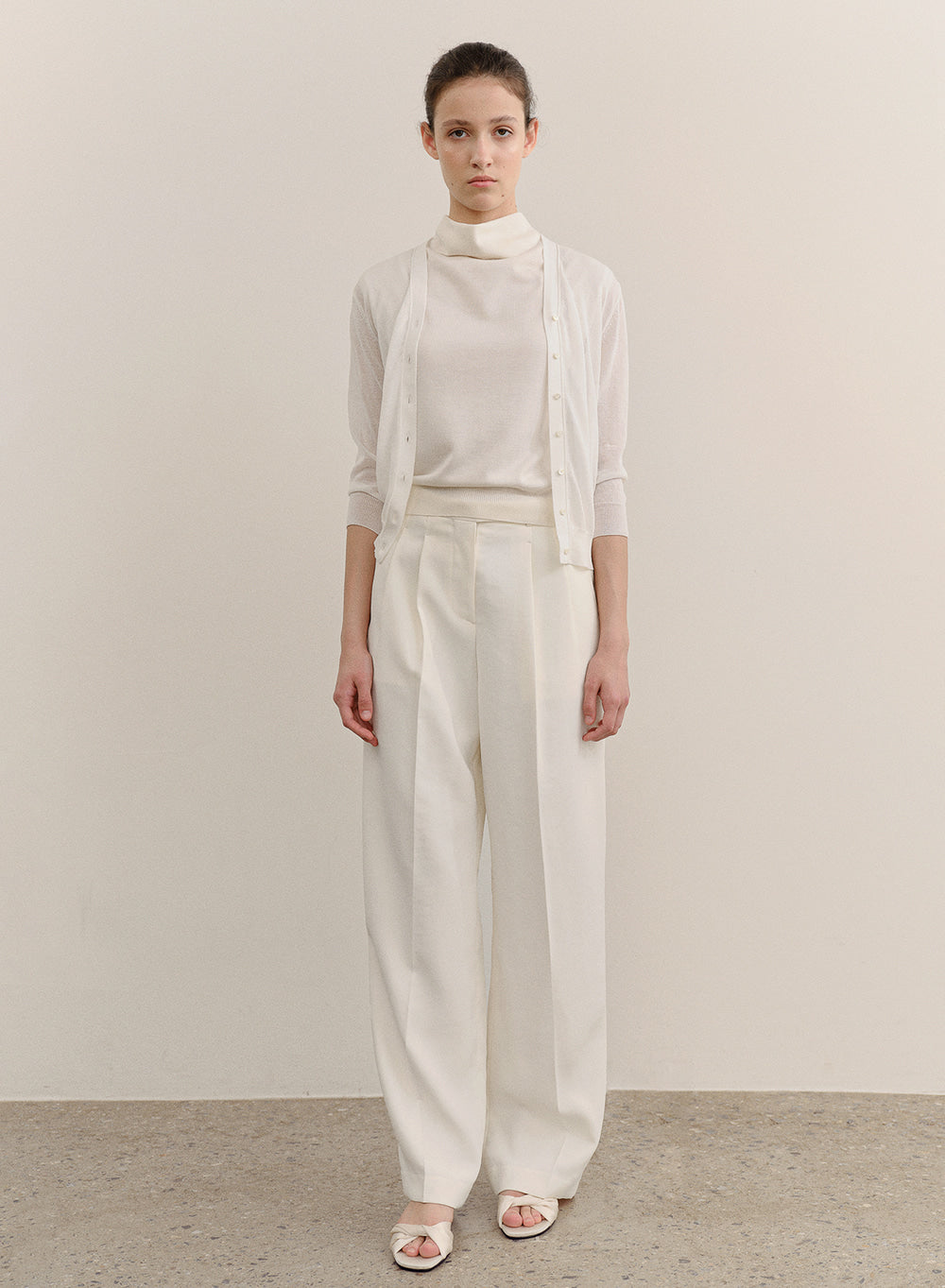 Kindersalmon Selia Gurkha Pants Seashell