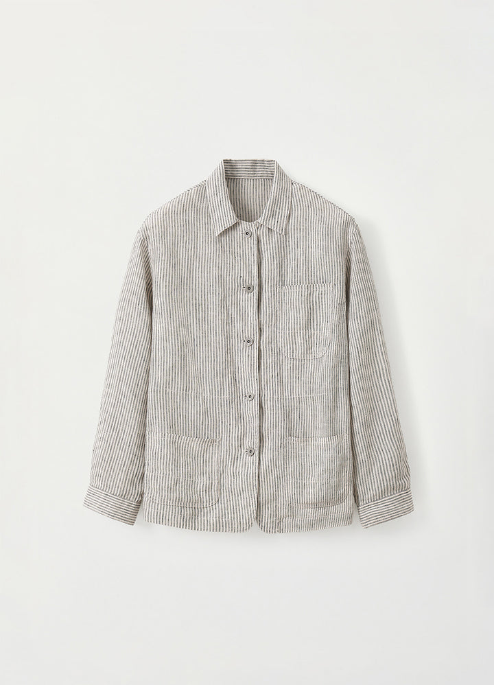 Nothing Written Bambina stripe jacket (Stone gray)