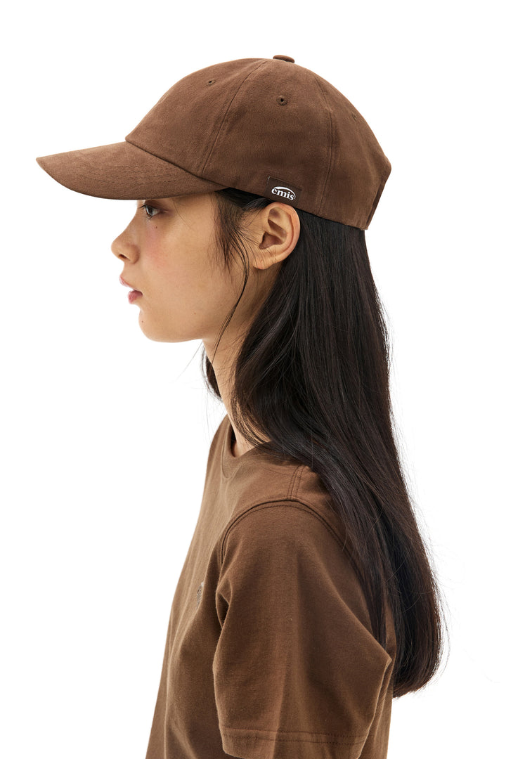 EMIS Tag Brushed Ball Cap-Brown