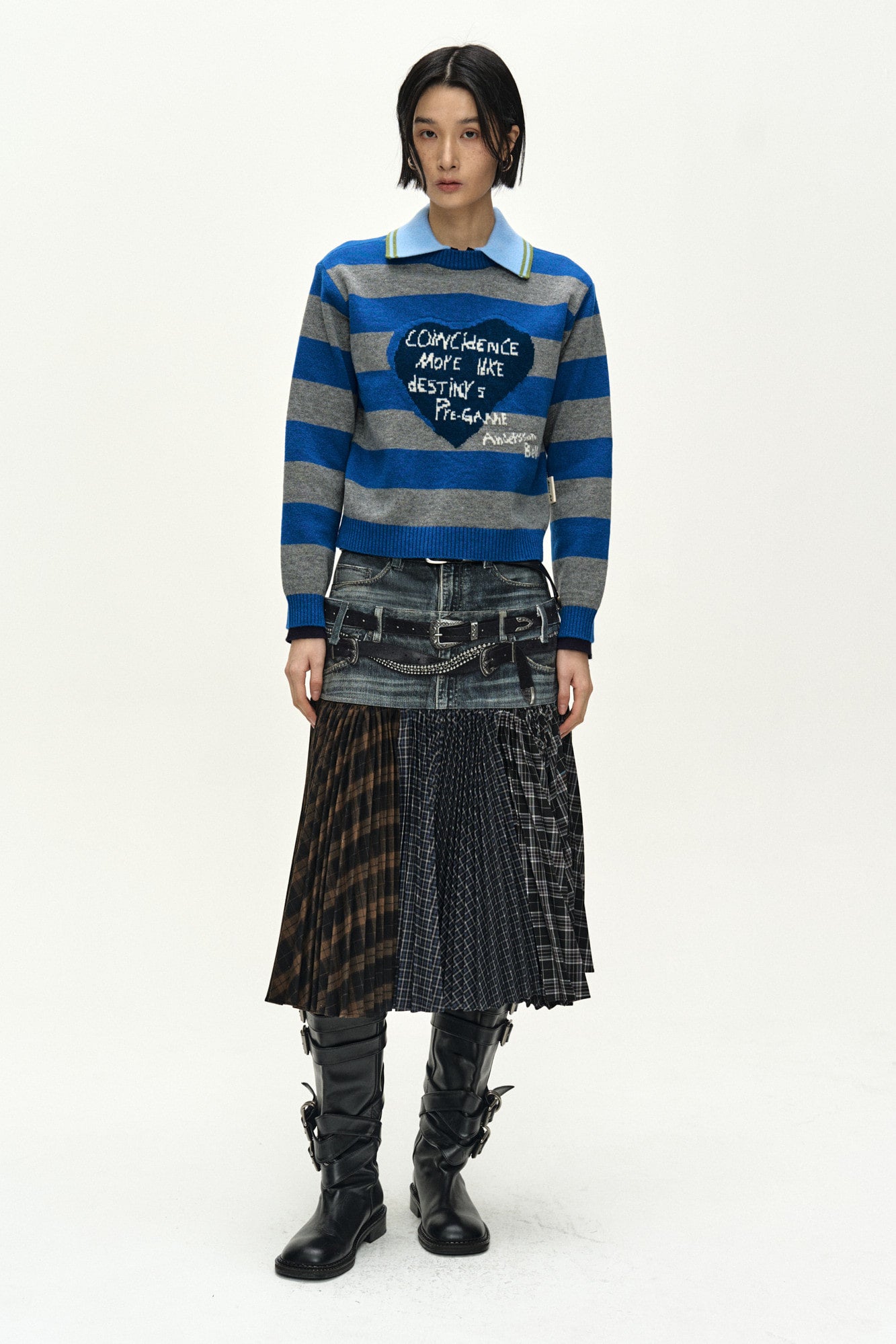 Andersson Bell 26 Girl'S Heart Message Crew-Neck Sweater