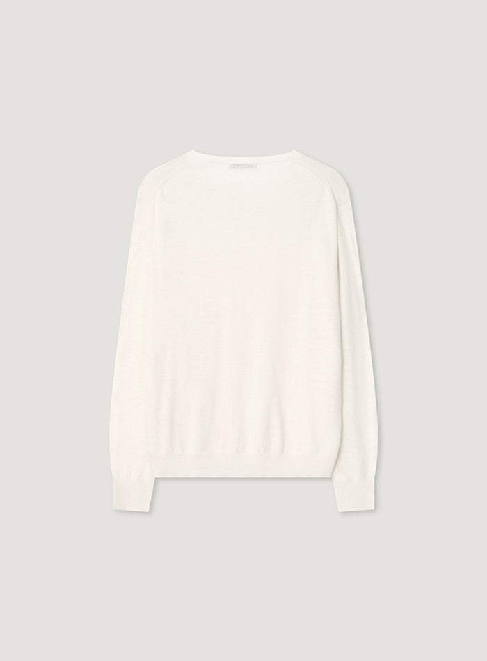 Mango Maniplease Bant V Knit Pure Ivory