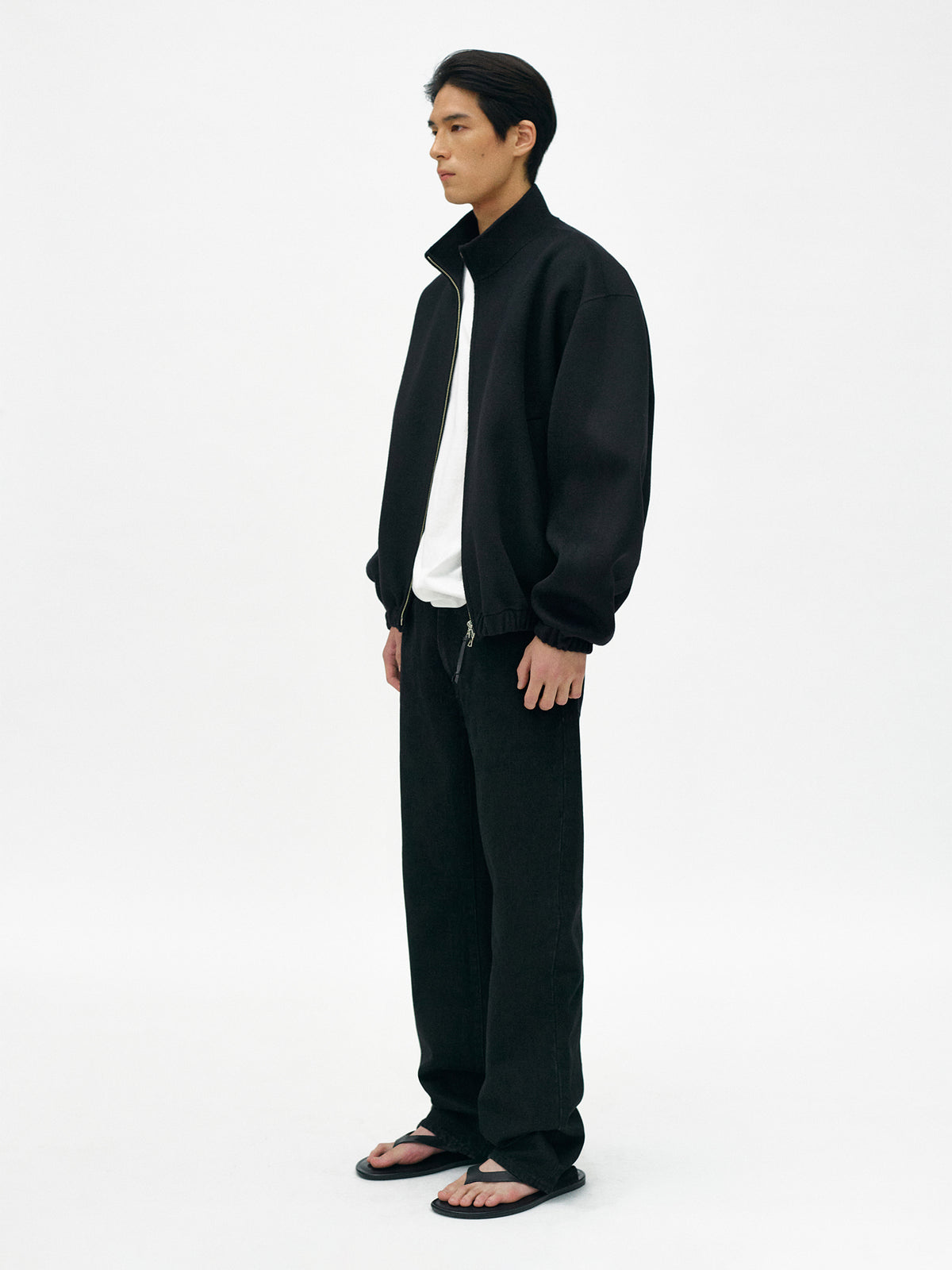 Nothing Written Plaza zip blouson (Dark navy, M)
