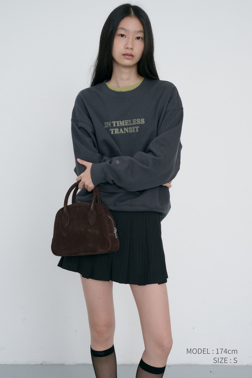 Dunst Unisex Slogan Sweatshirt Charcoal Grey