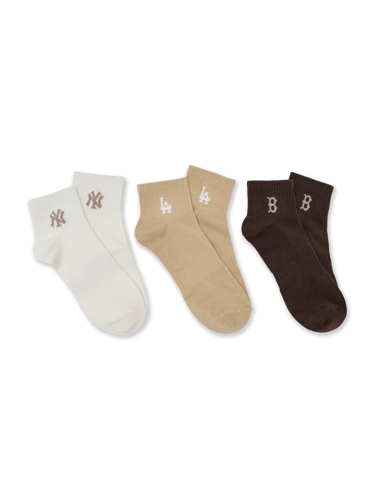 Mlb Small Logo Ankle Socks 3-Pair Set MLB