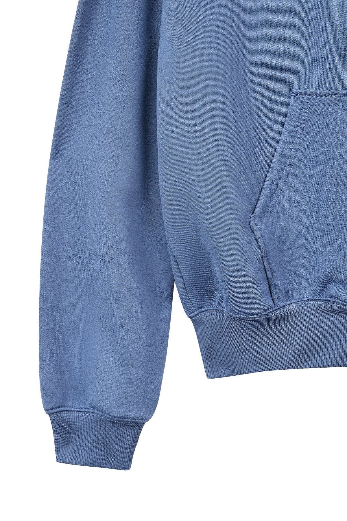 [matinkim] BACK LOGO GLITTER HOODY ZIP UP FOR MEN IN BLUE