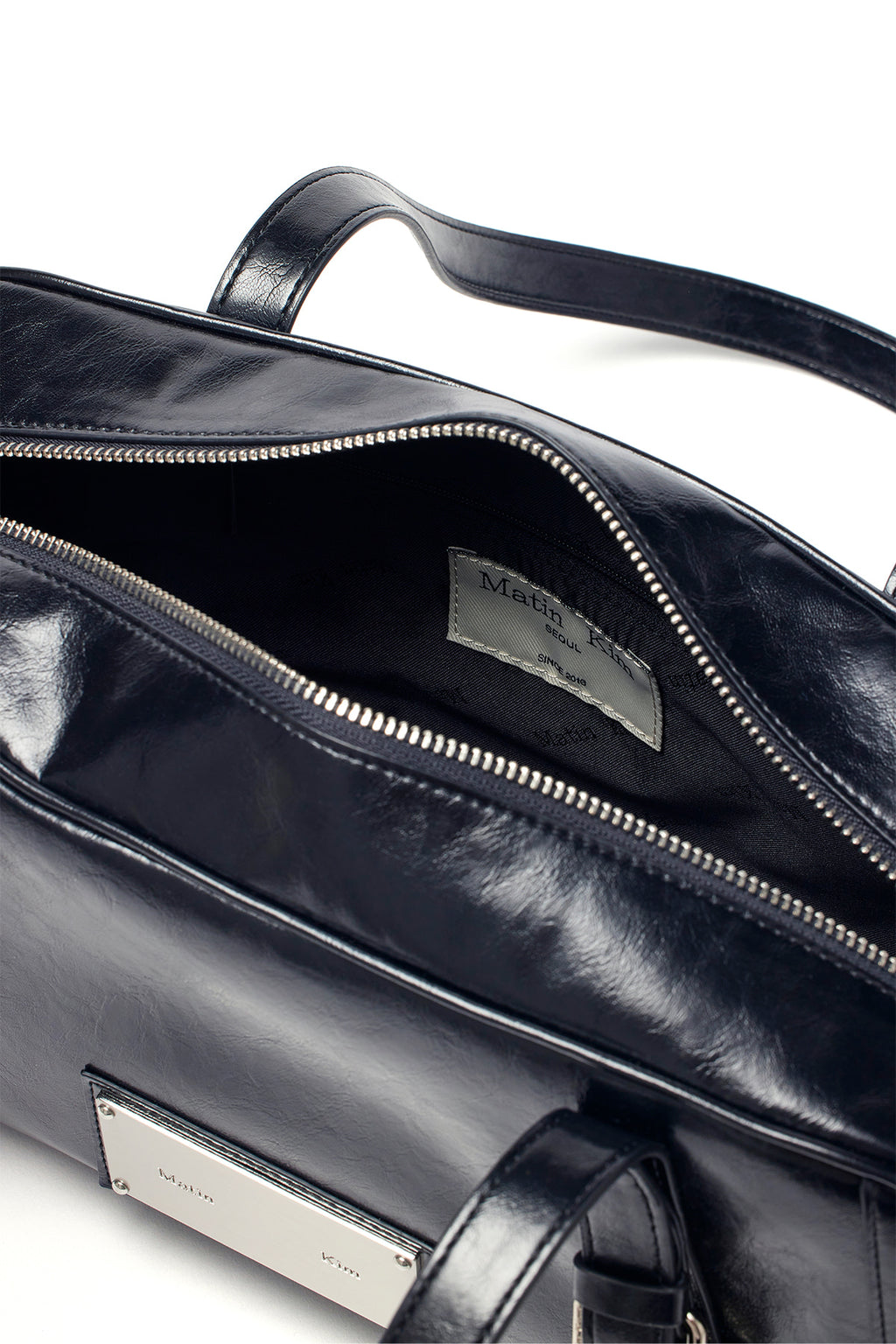 [matinkim] Biker Detail Medium Shoulder Bag IN Black