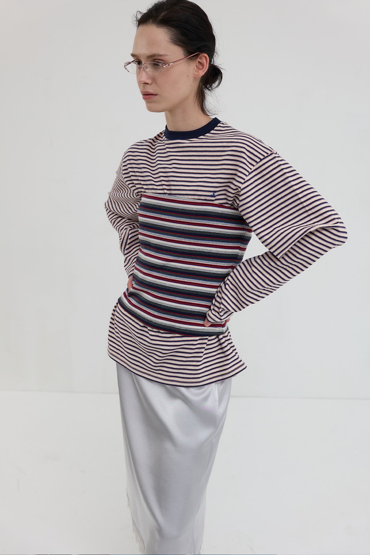 Overdueflair Stripe Tube Top Red/Navy