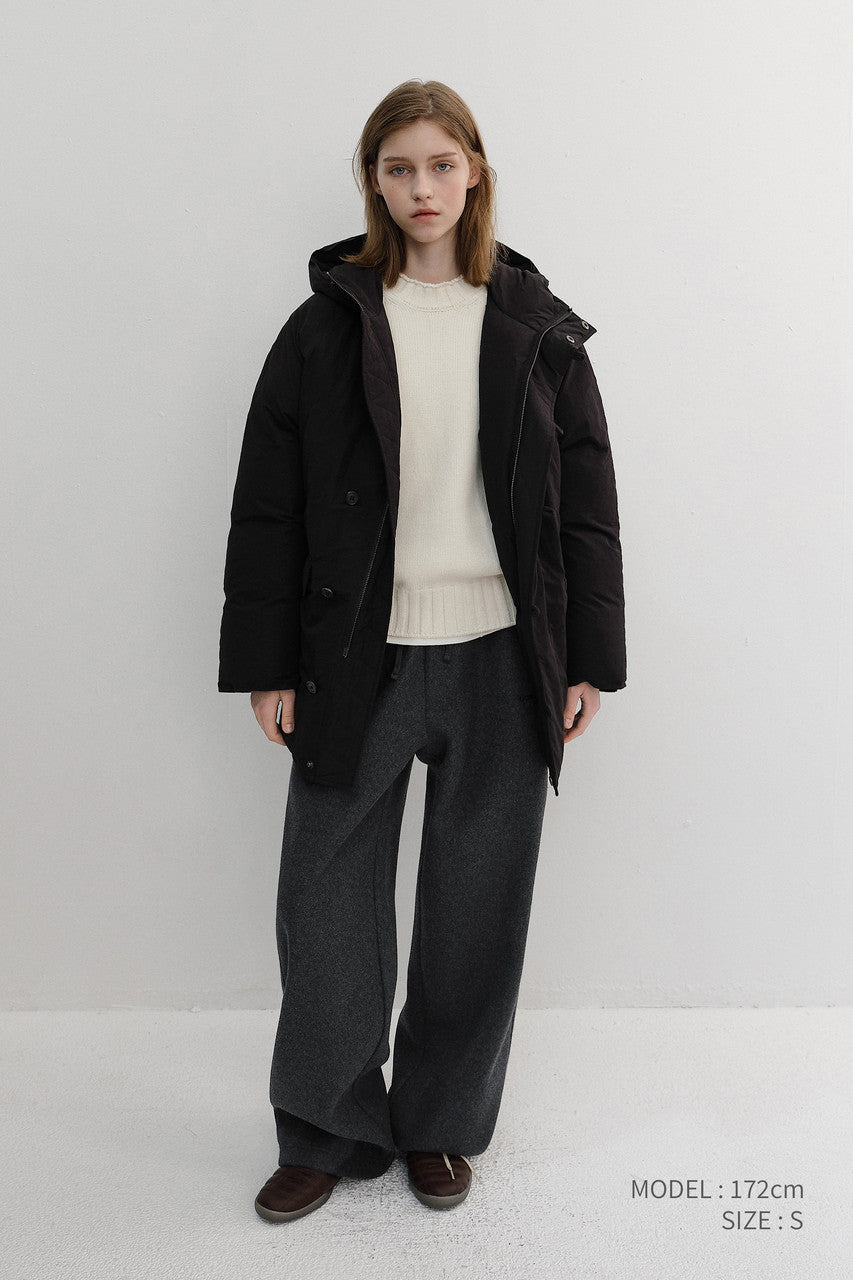 Dunst Unisex Jersey Wide Pants Charcoal Grey
