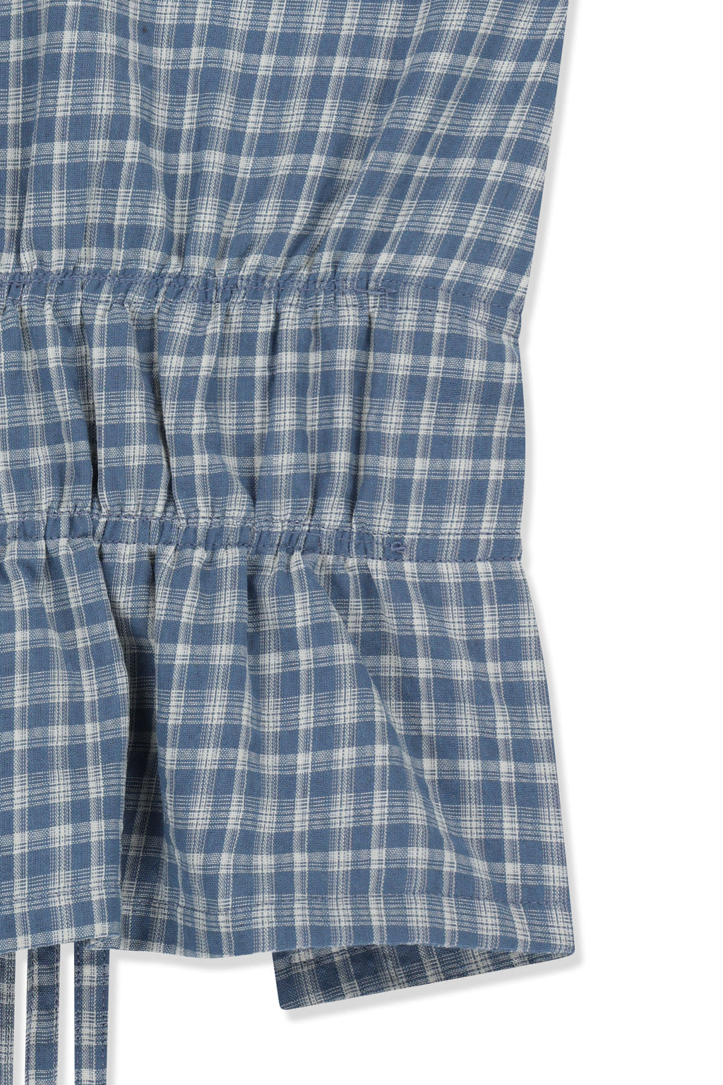 Matinkim Halter Neck Shirring Blouse IN Blue