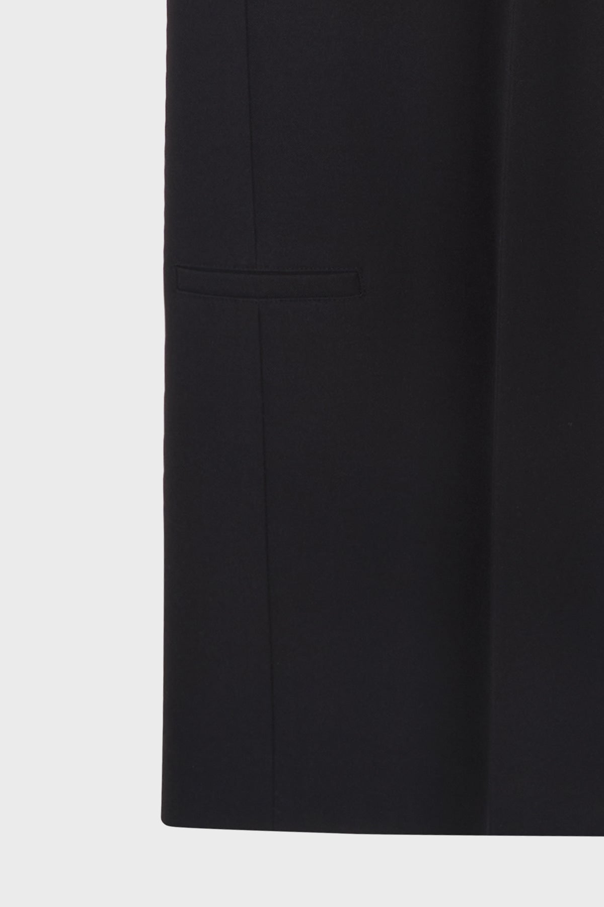 Matinkim Destressed Waist Pintuck Wide Pants IN Black