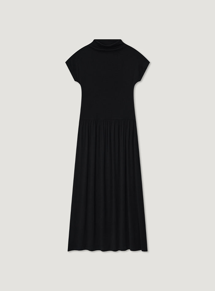 Mango Maniplease Melisa Shirring One Piece Black