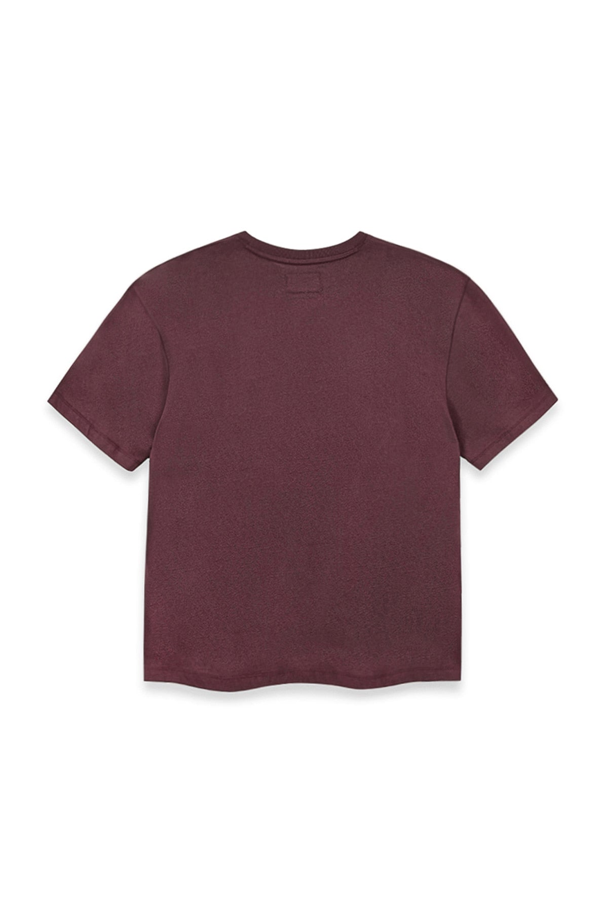 [matinkim] VINTAGE LOGO GRAPHIC TOP IN BURGUNDY