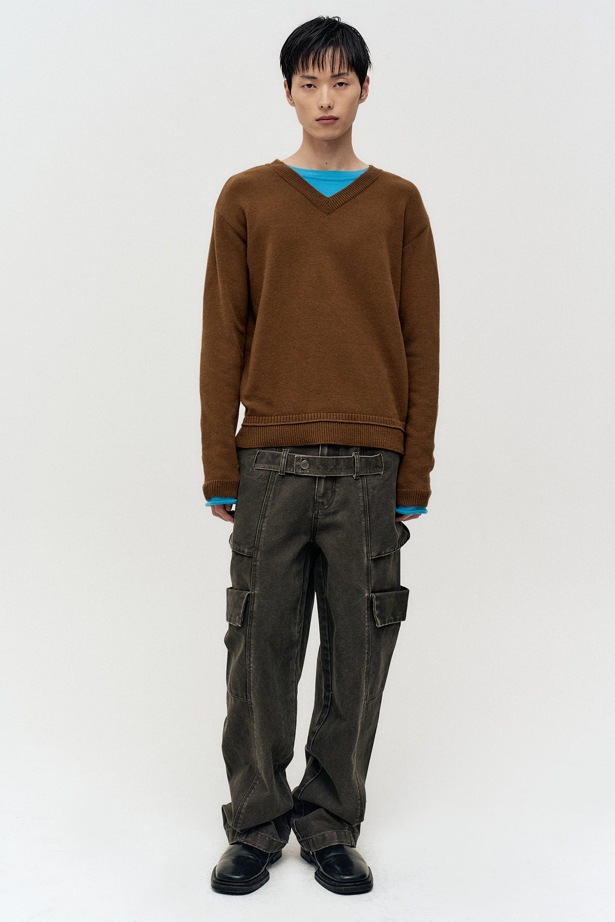 Andersson Bell Unisex Layered V-Neck Sweater